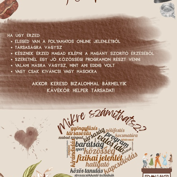 Csatlakozz Te is egy KÁVÉKÖRhöz! 